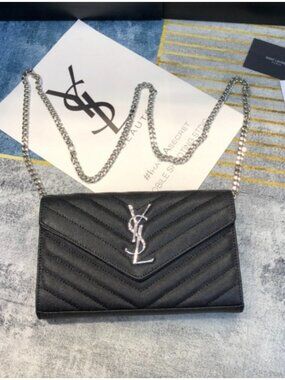 YSL Cassandre envelope flap wallet on chain